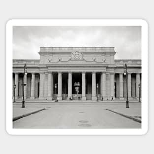 Penn Station Entrance, 1910. Vintage Photo Magnet